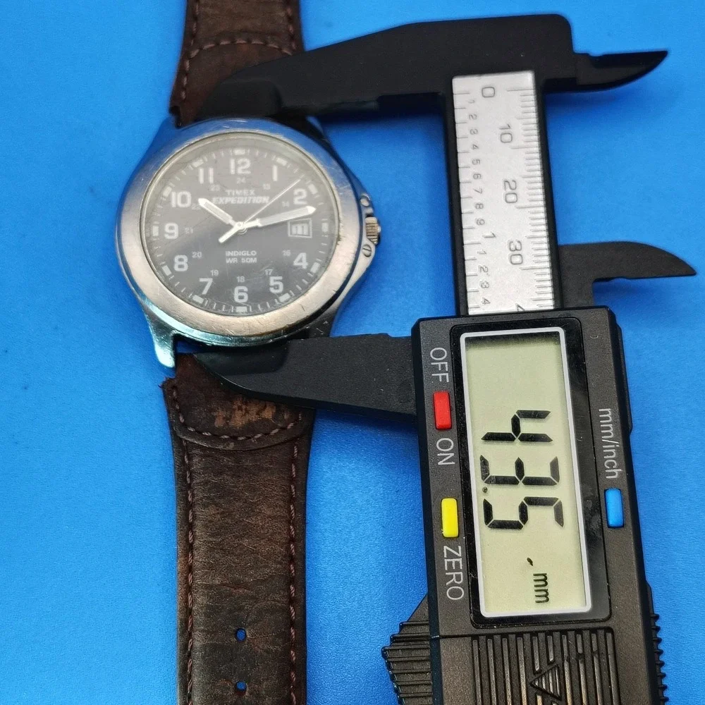 Vintage 2007 Timex Expedition Date 43mm Mens Quartz Field Watch (No Indiglo)